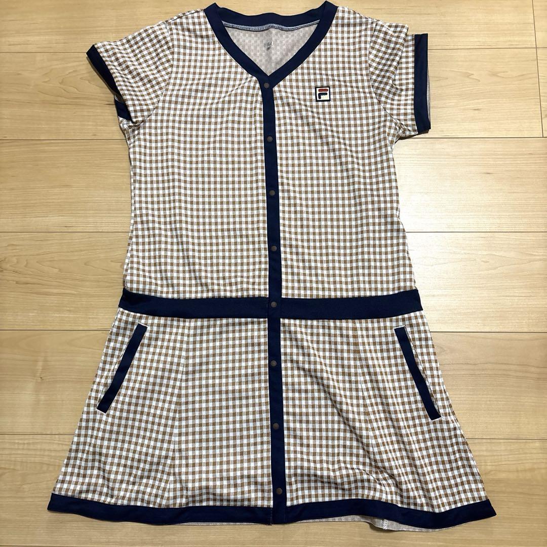 美品FILA テニスドレス ブラウン ネイビー M m64135415814_1.jpg?1753086969