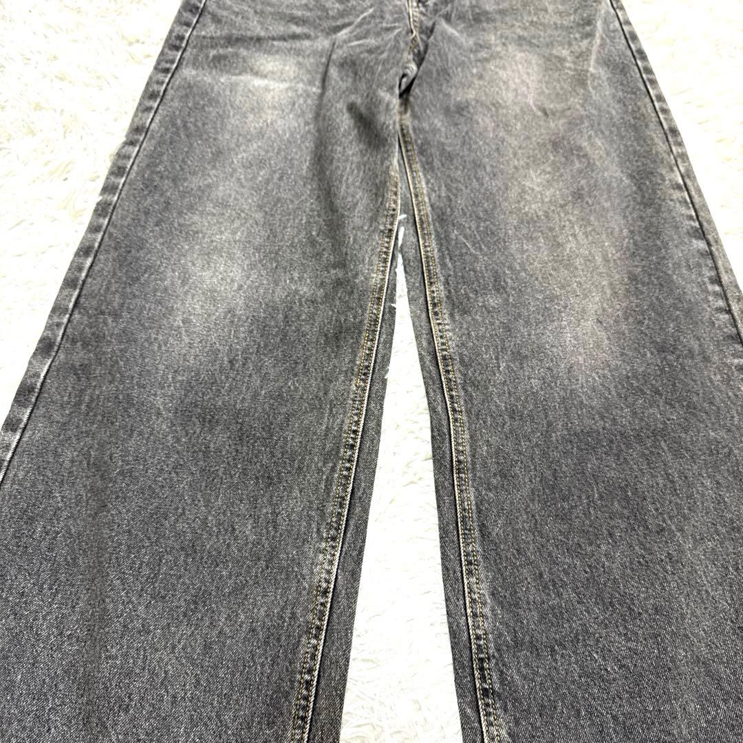 ビンテージウォッシュストレートジーンズワイドM ACLENT