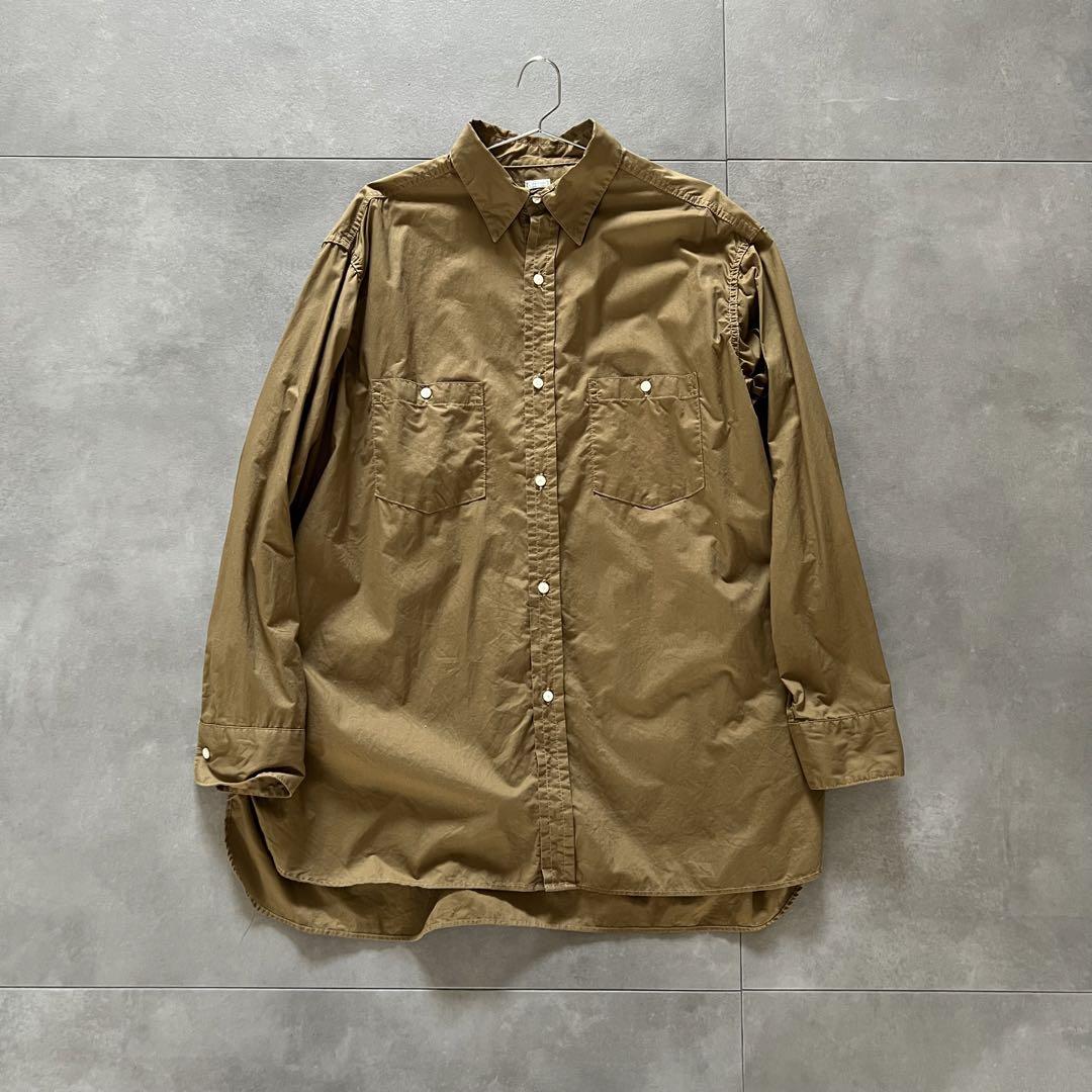 a.presse アプレッセ overdyeing military shirt