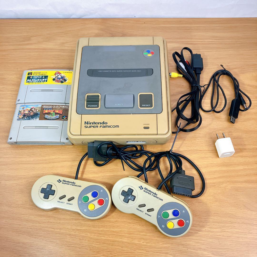 Nintendo スーパーファミコン 本体 一式セット SHVC-001 任天堂 スーパーファミコン 任天堂 Nintendo 本体 SHVC-001 一式セット
