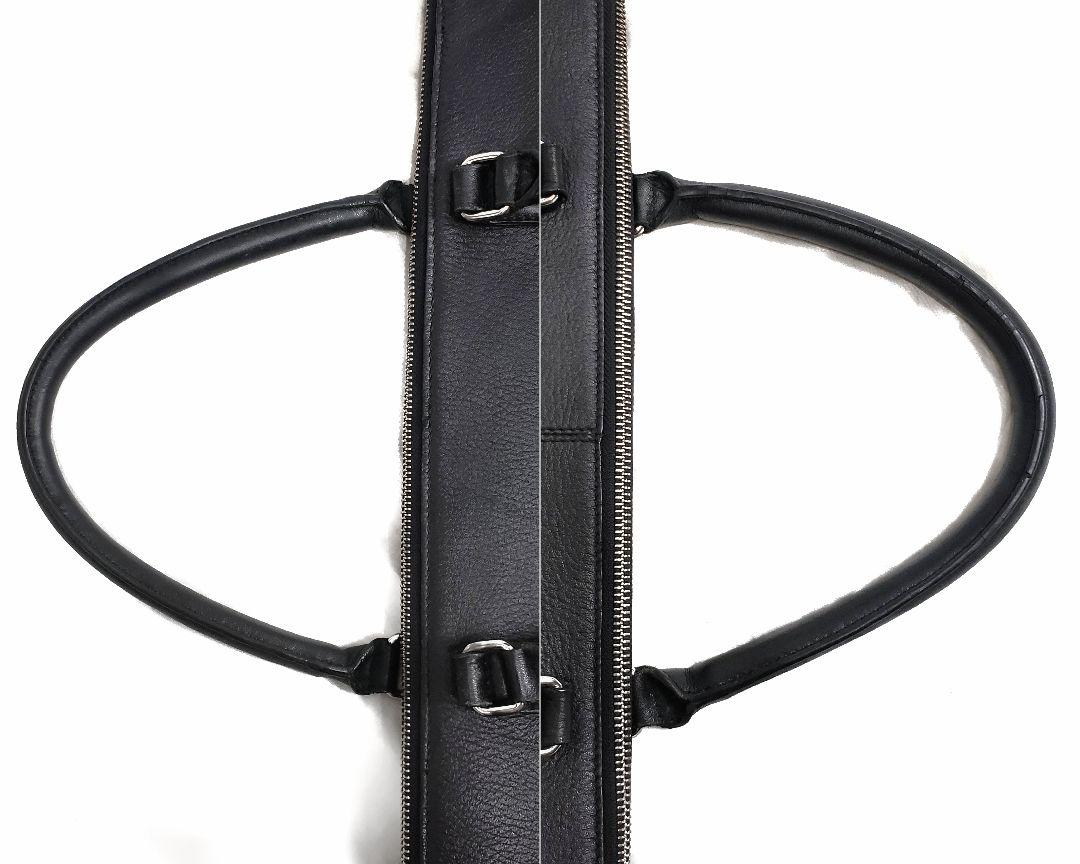 美品✨ABAHOUSE オールレザー2wayビジネスバッグ A4収納可 ブラック