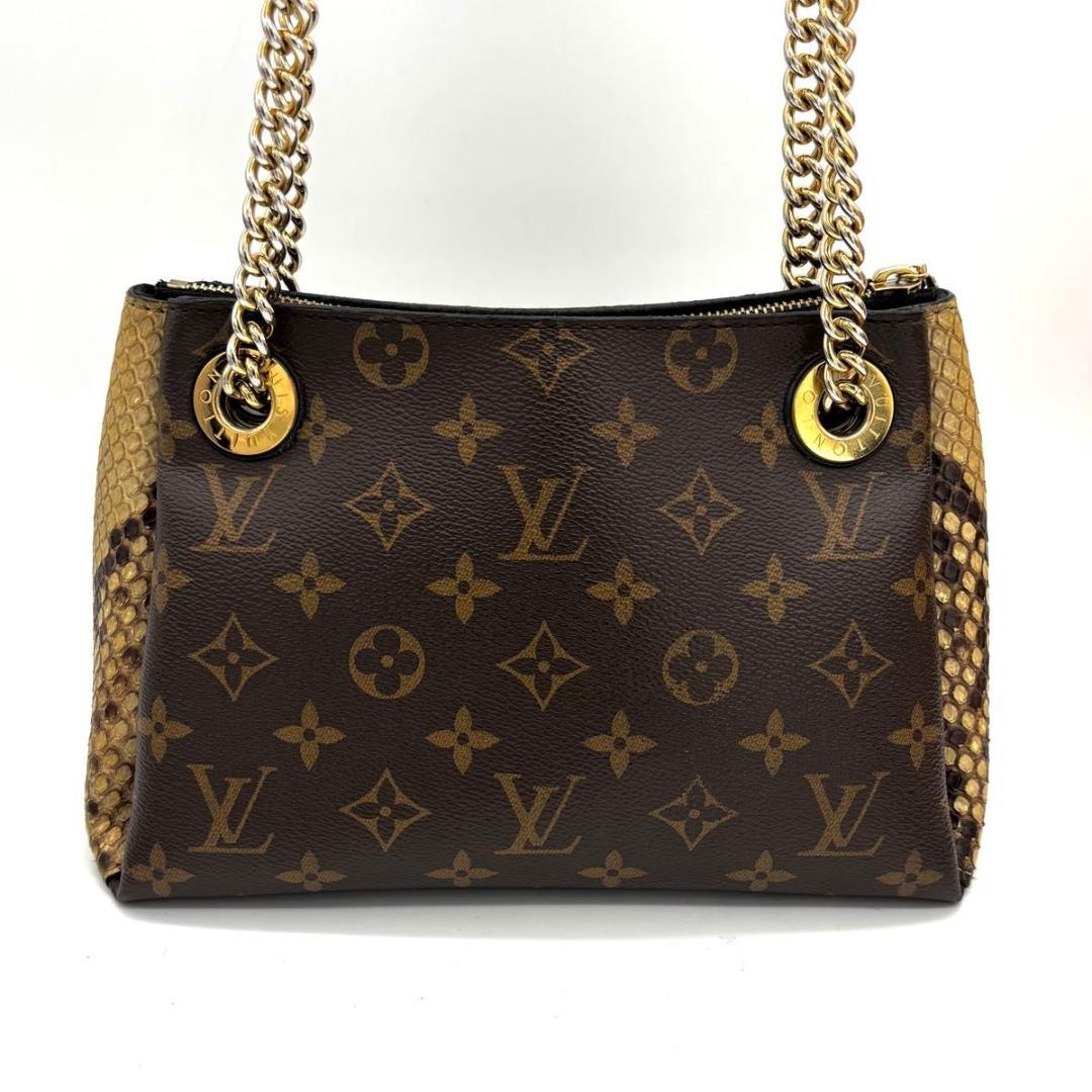 【超希少】高級ライン ルイヴィトン スレンヌBB パイソン チェーンショルダー