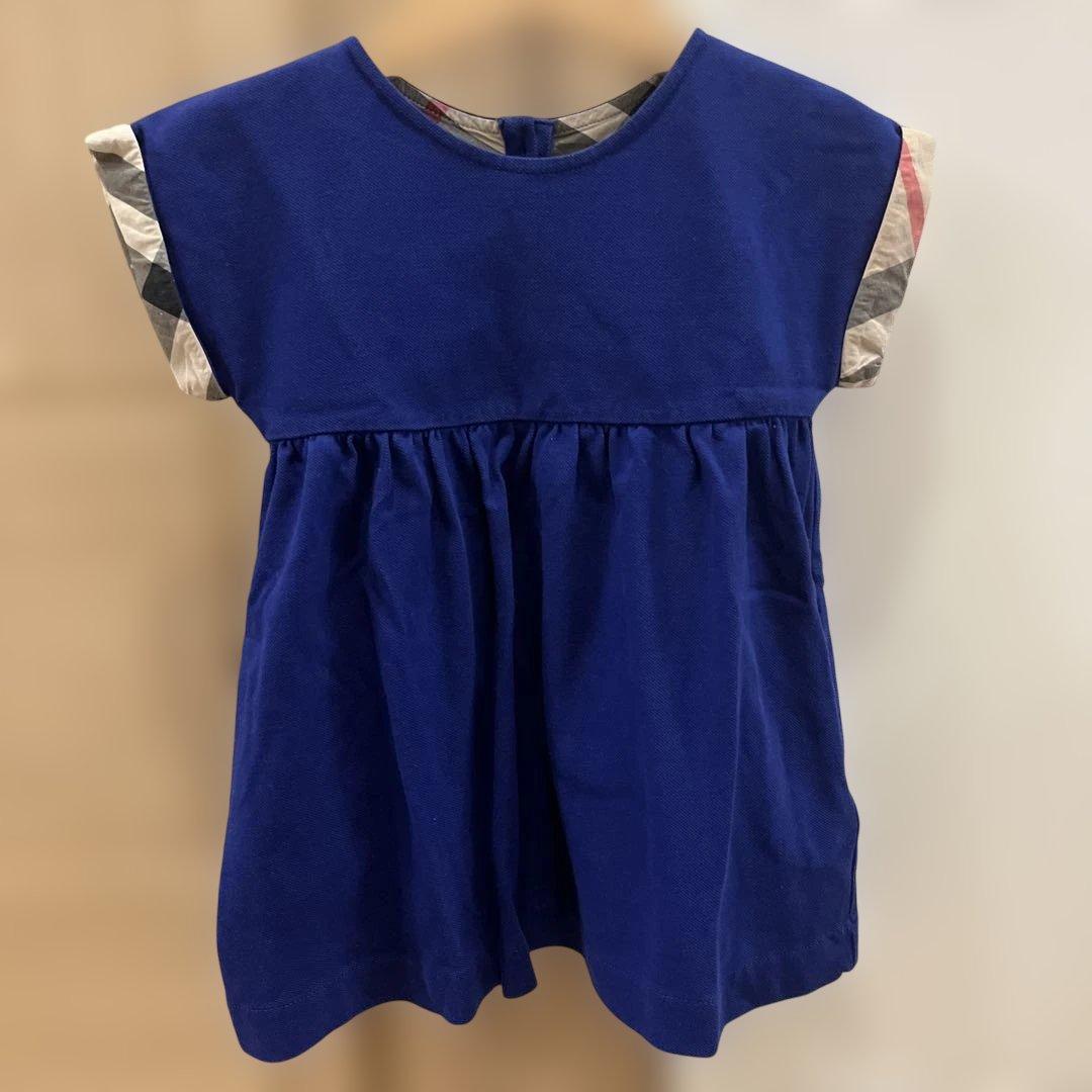 バーバリー 半袖ワンピース チュニック 2y 92cm バーバリー半袖ワンピースチュニック2y 92cm