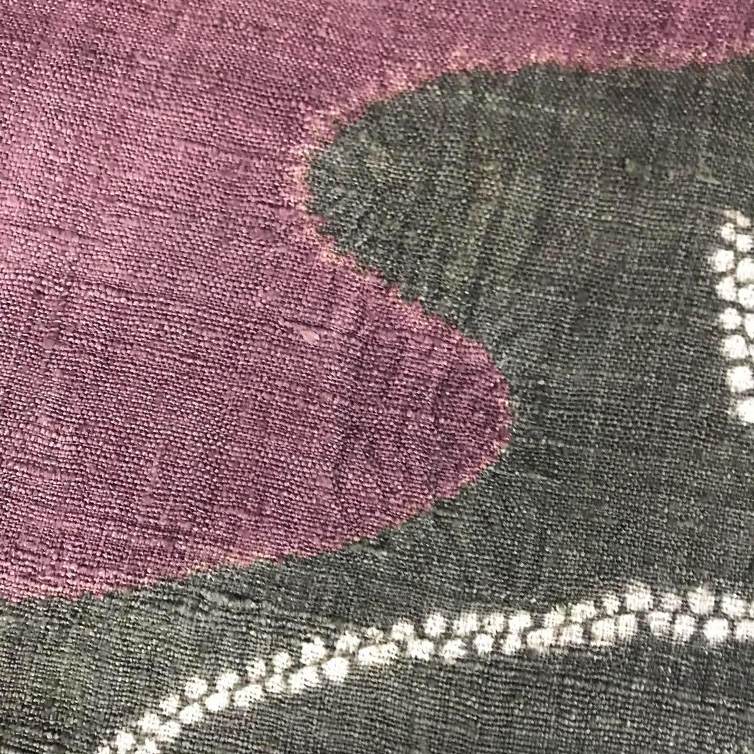 ZF-858 袋帯 洒落帯 紬 上質 正絹 太鼓柄 高級