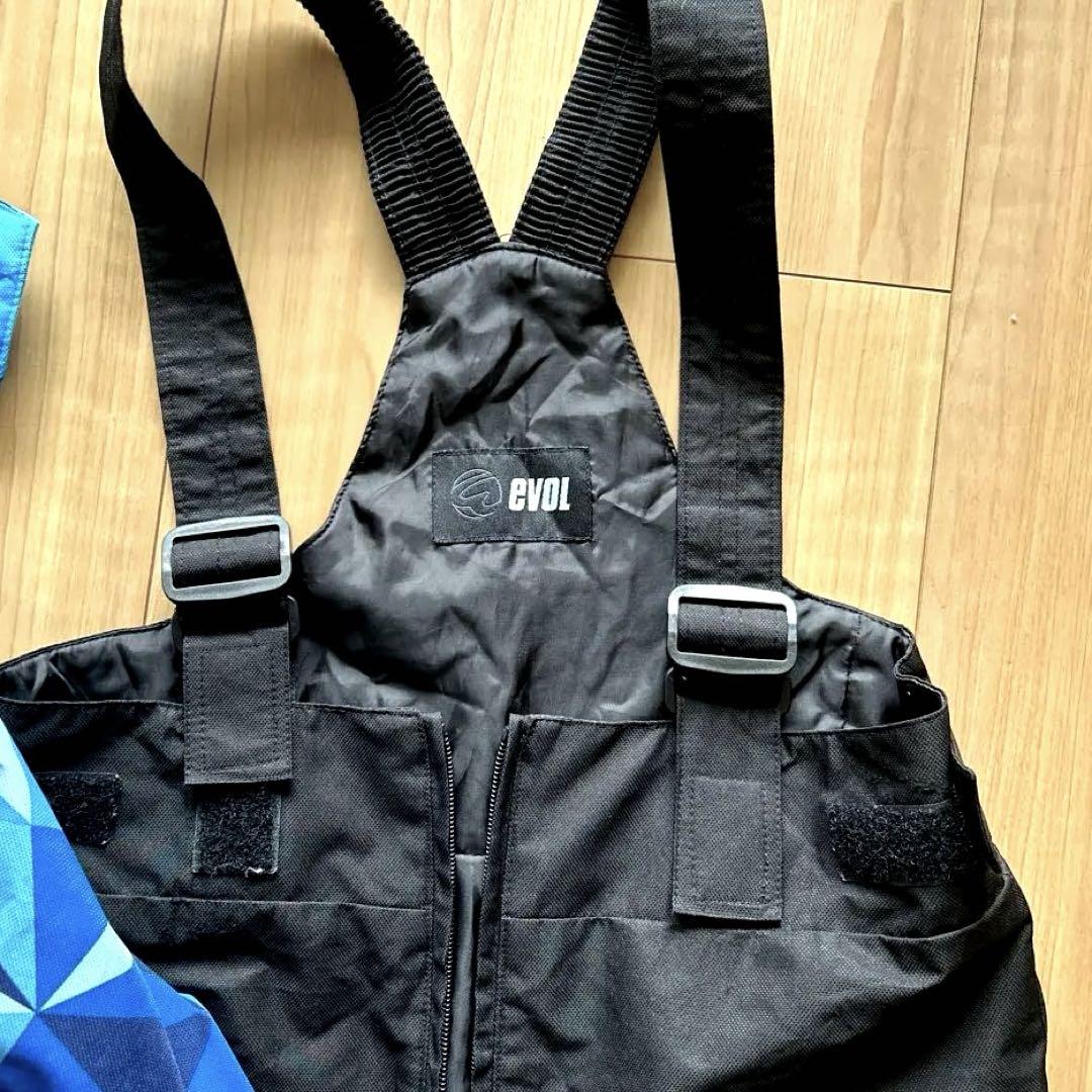 EVOL スキー スノーボードウェア 子ども用 セット 青 140最