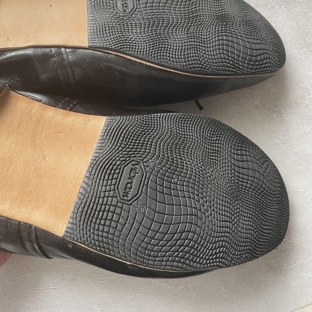 A.P.C.×Porselli 黒 バレエシューズ ブラック バレエ