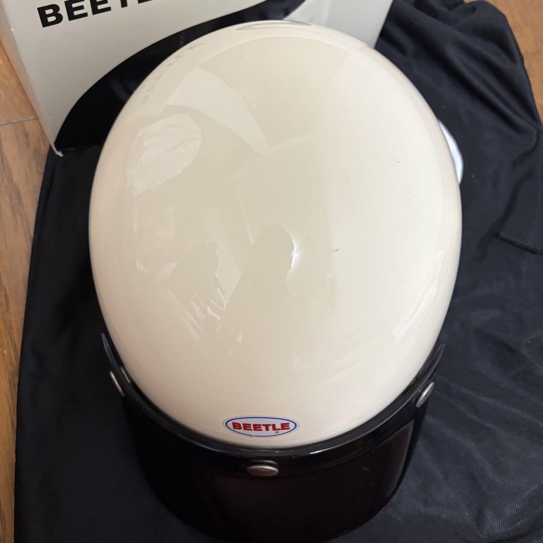 オーシャンビートル　BEETLE 半帽 ヘルメット クリーム色