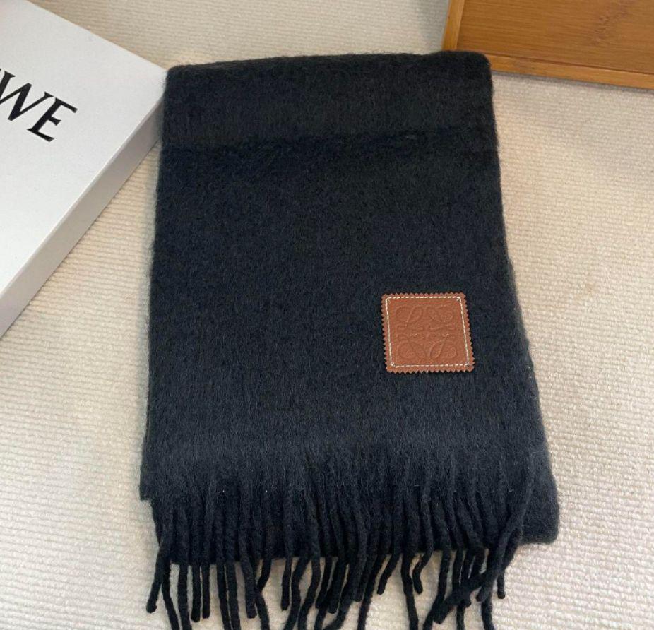 LOEWE ロエベ モヘア マフラー ブラック 黒# 小物