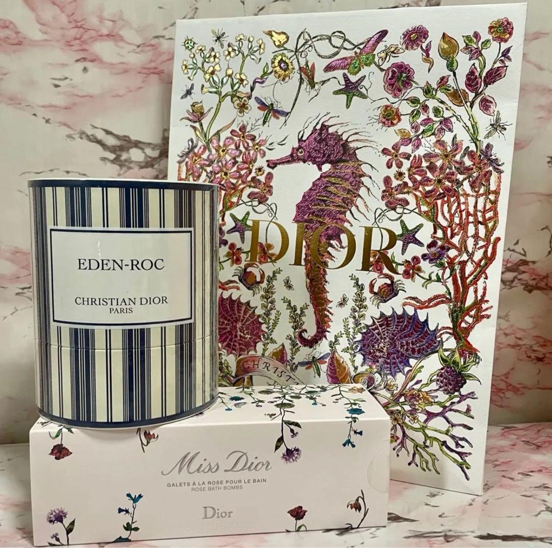 Dior ミスディオール ローズ バスボム 10個セット エデンロックキャンドル