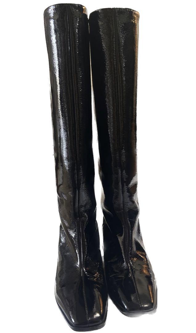 【美品！】FABIO RUSCONIファビオルスコーニ　　エナメル ブーツ