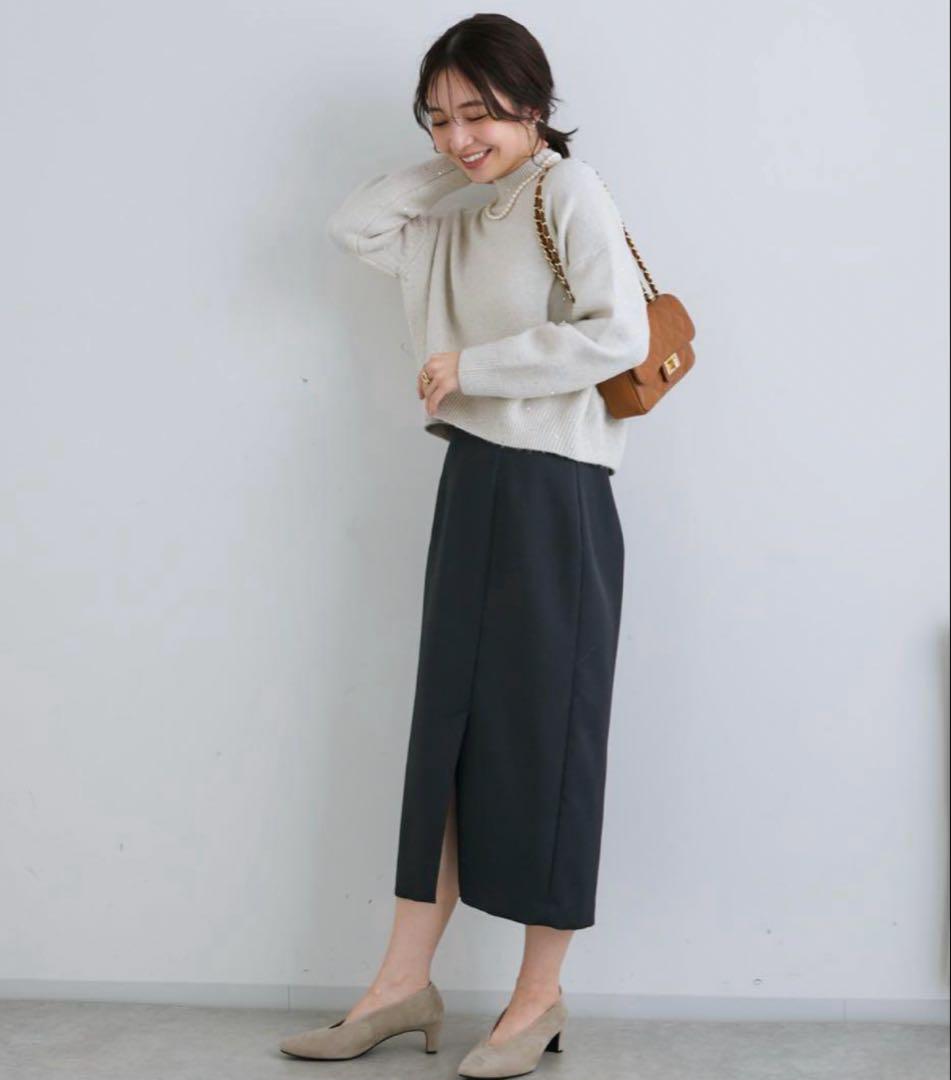 タグ付き未使用品】タイトスカートLa boutique Bonbon ネイビー