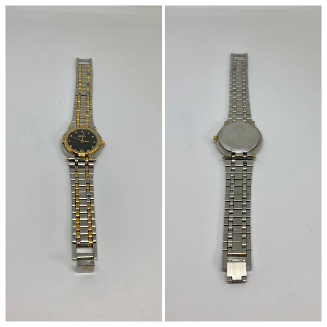 正規店即納 GUCCI 9000L 腕時計クォーツ グッチ GWsCN-m64159761077 ダイヤモンド12P ゴールド 人気定番得価