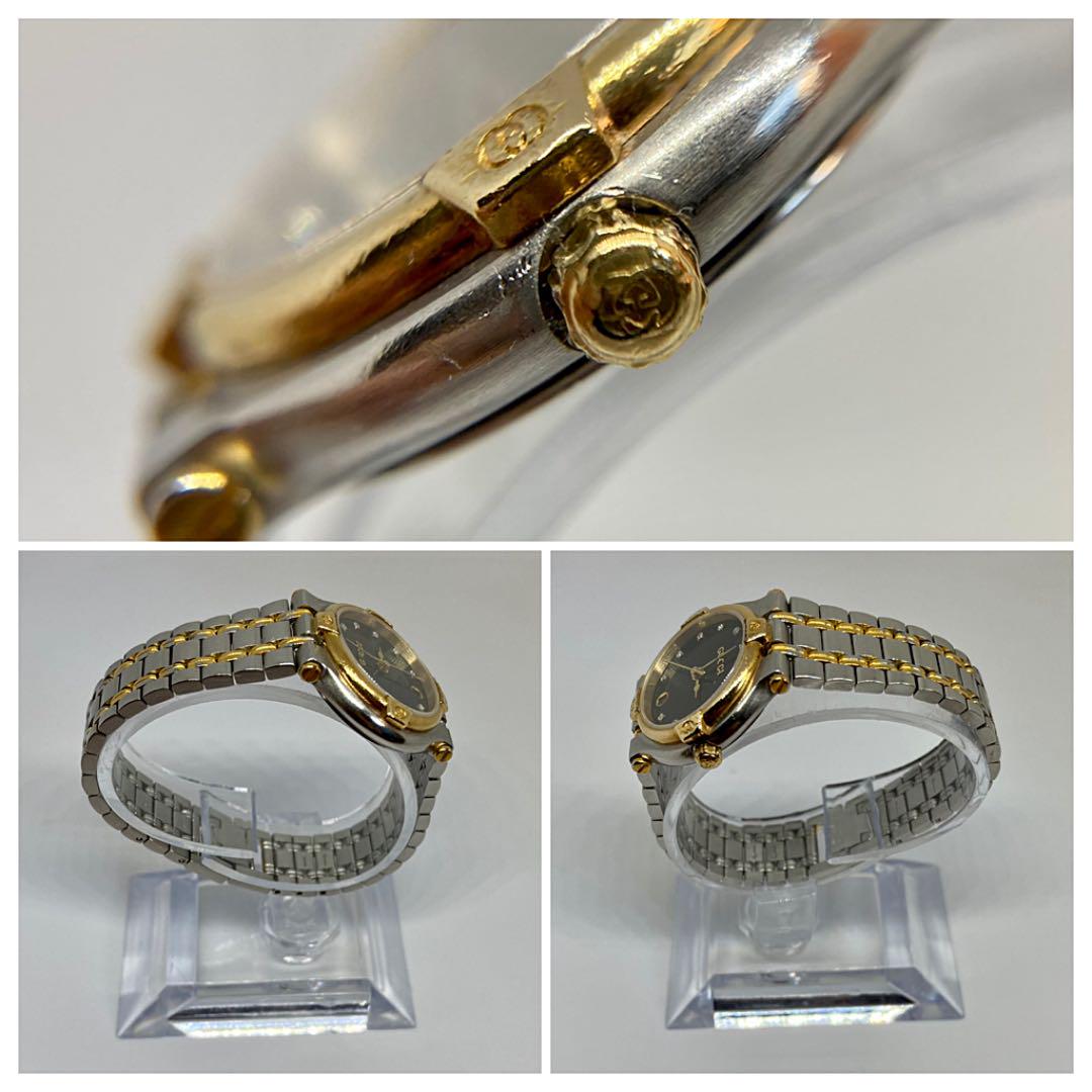 正規店即納 GUCCI 9000L 腕時計クォーツ グッチ GWsCN-m64159761077 ダイヤモンド12P ゴールド 人気定番得価