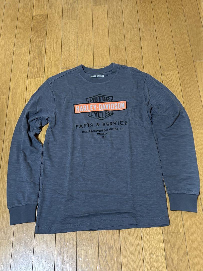 ハーレーダビットソン長袖 ダークグレーHarley-Davidson 純正