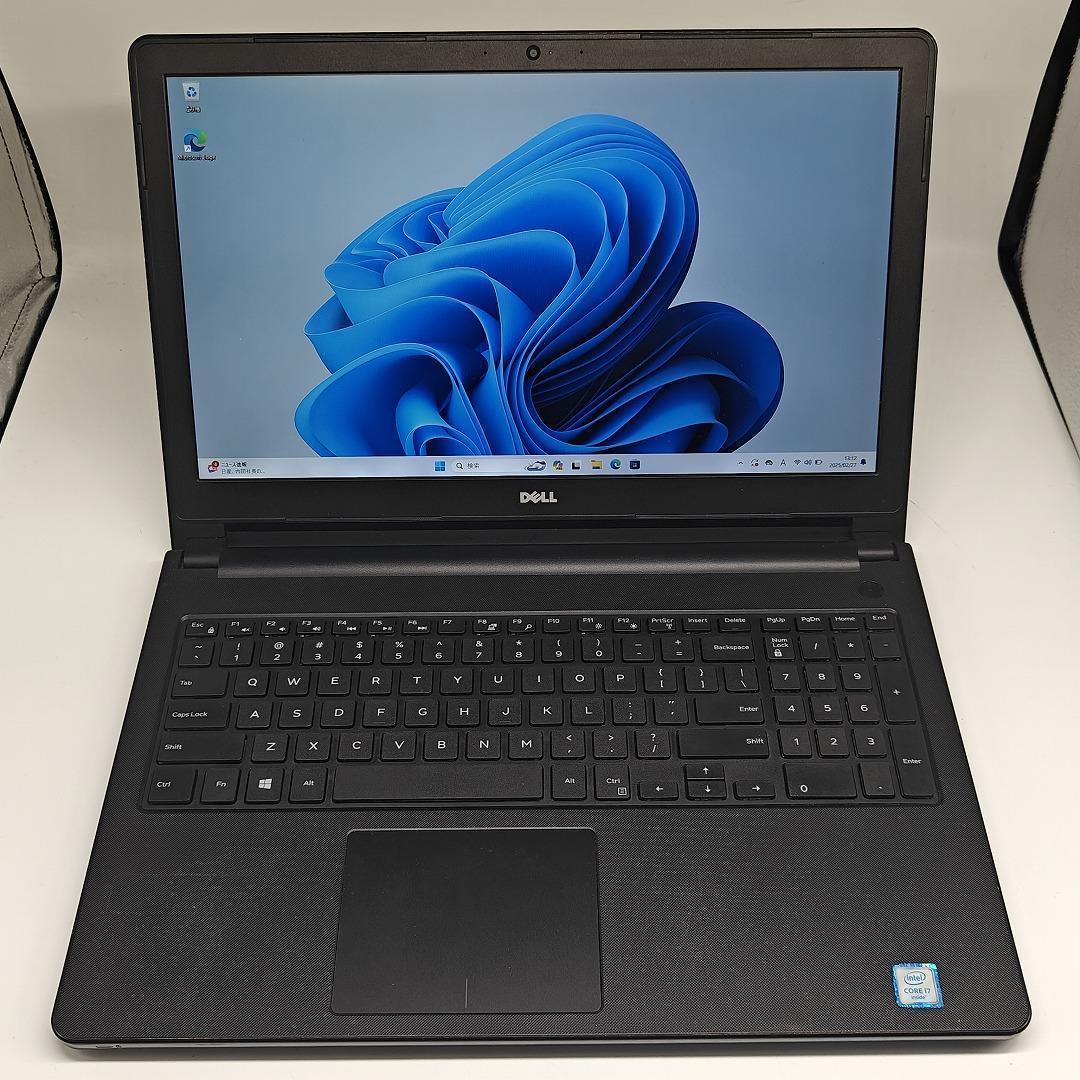 【DELL】高性能i7 新品SSD256GB 16GB ブラック ノートPC