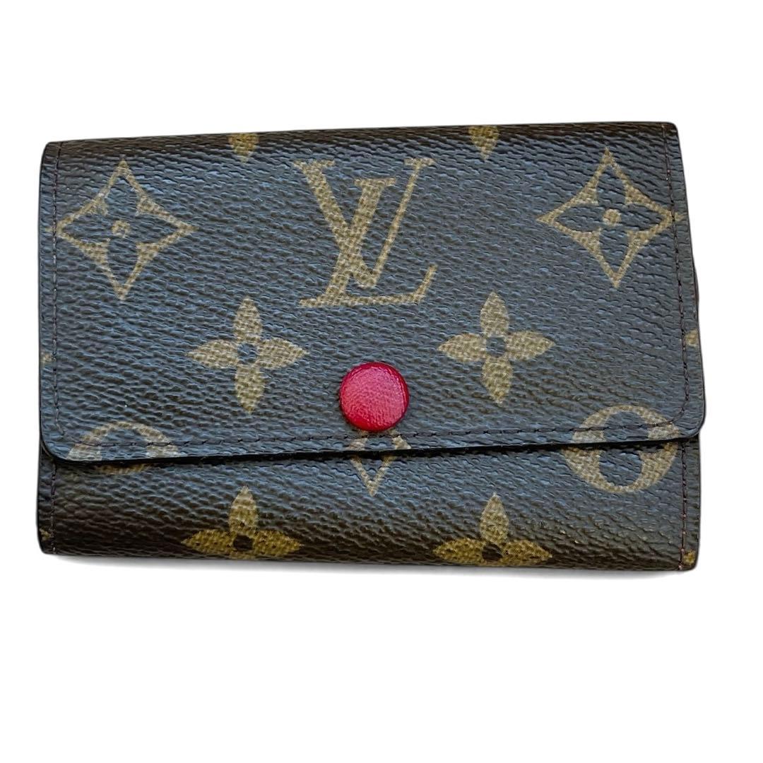 極美品】ルイヴィトン キーケース モノグラム フューシャ 6連 極美品】ルイヴィトン キーケース モノグラム フューシャ 6連