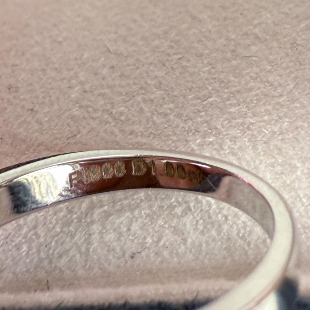 遺品整理 金 Pt900 D1.00ct 刻印 ゴールド ダイヤモンド リング Pt900 金 天然 ダイヤモンドリング D1.00ct 刻印入り 12号