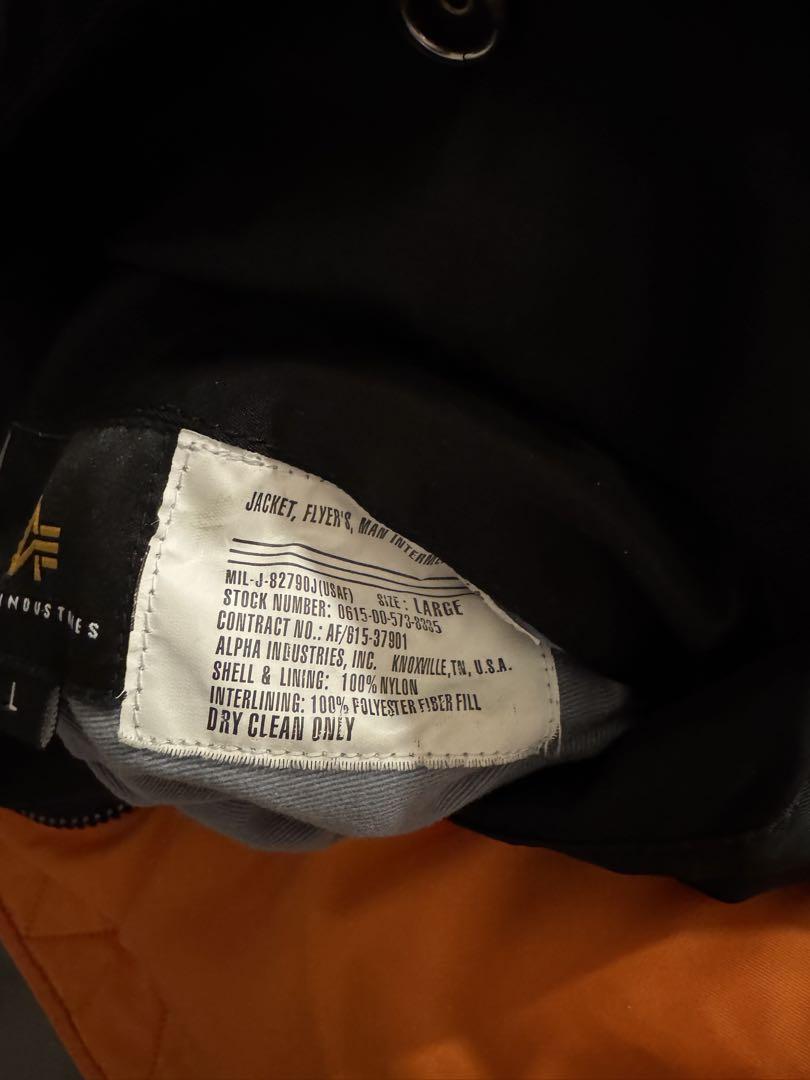 ジャケット・アウター alpha industries ma-1 L