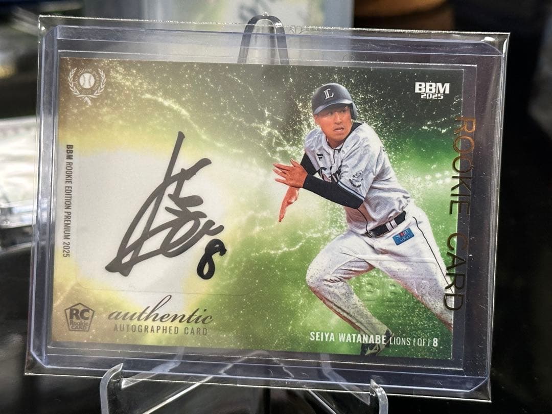 BBM 2025 渡辺聖弥 ループレ ルーキーエディション 直筆サイン目立った傷や汚れなし