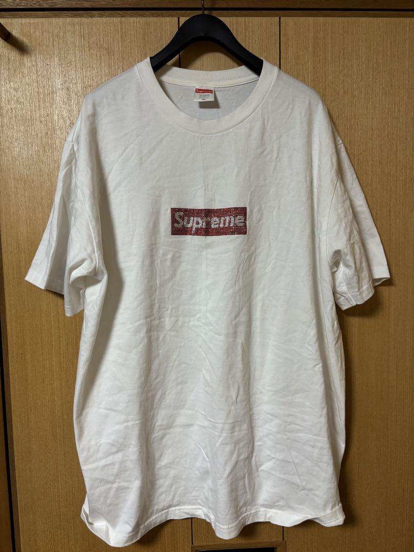 supreme スワロフスキーボックスロゴT 画像1