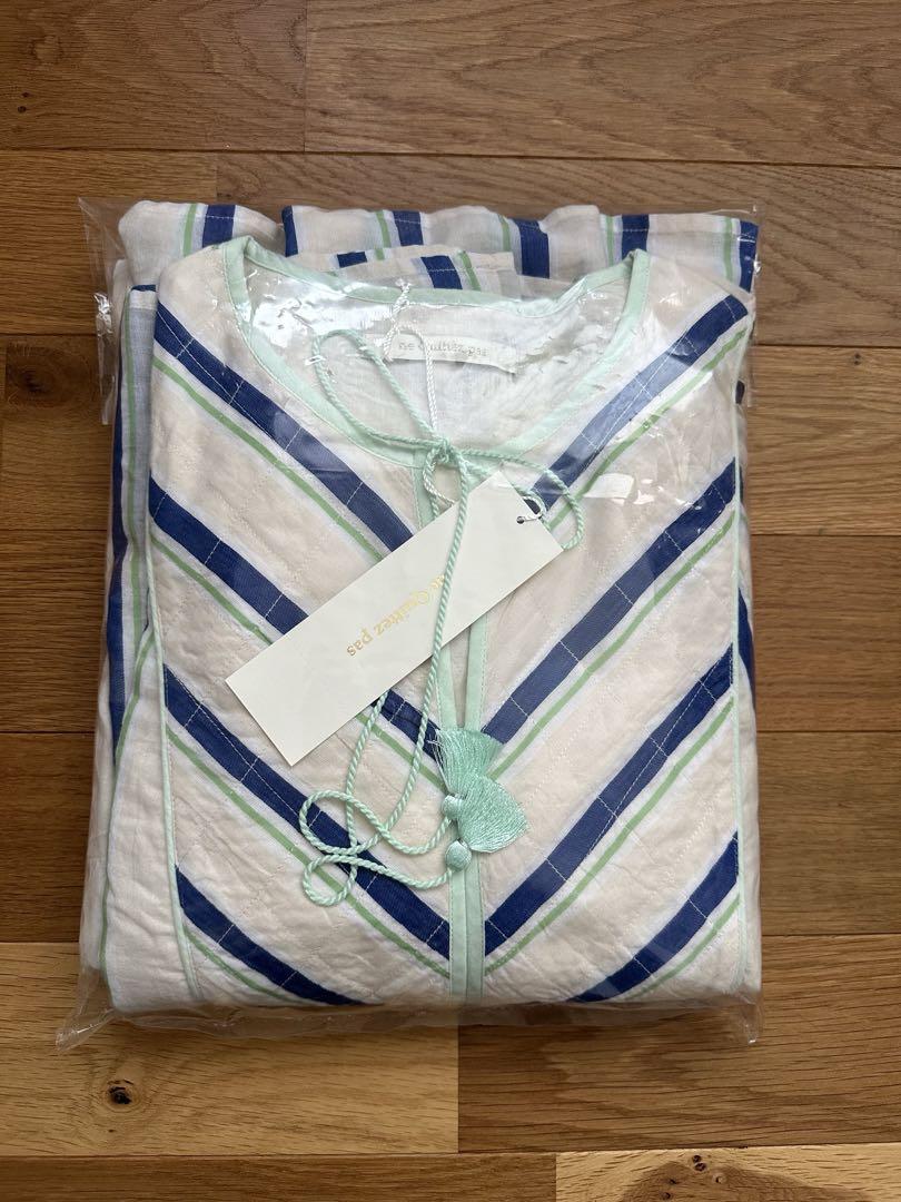 ne Quittez pas 新品未使用品STRIPE GATHER DRESS
