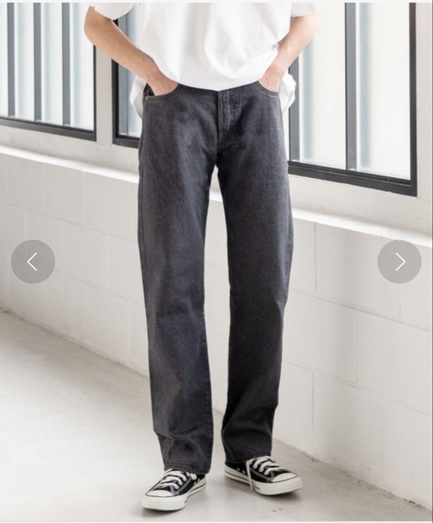 Levi's 501 ブラック ストレートデニム　リーバイス