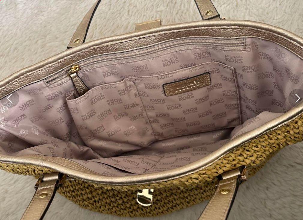 美品 マイケル・コースショルダーバッグ、 カゴバック美品