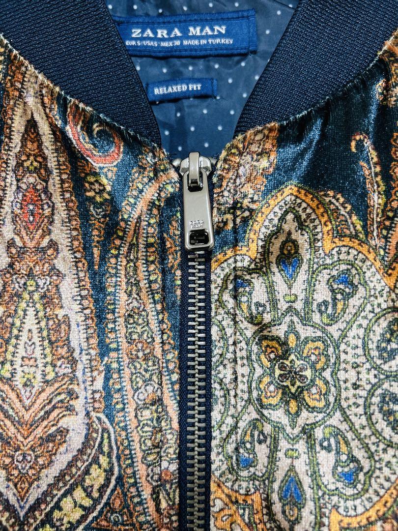 【美品】ZARA MAN ペイズリー柄 S