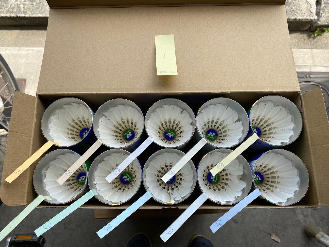1.中古YONEXシャトルコック（ニューオフィシャル）