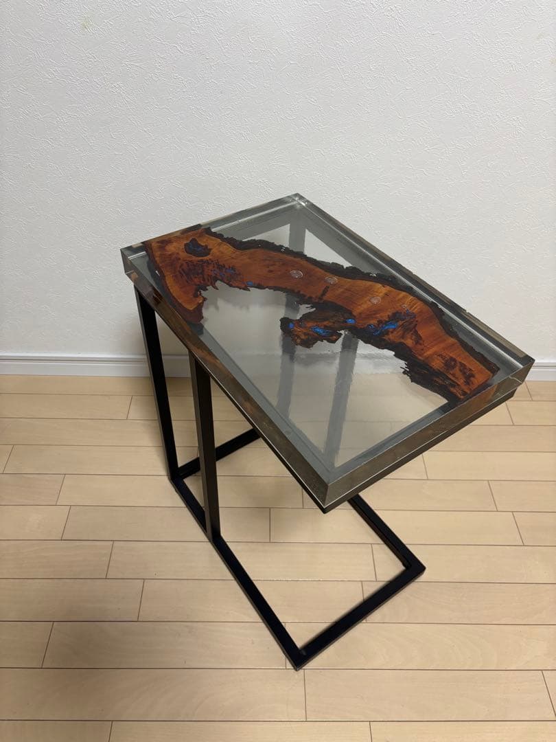 レジンテーブル サイドテーブル 天板のみ ハンドメイド 45×30cm目立った傷や汚れなし NEXPOTALLINN_EU