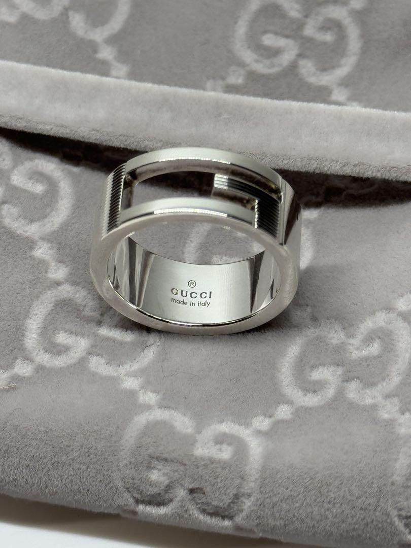 GUCCI シルバーリング サイズ13 箱付き 美品