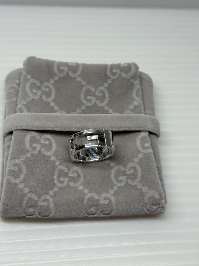 GUCCI シルバーリング サイズ13 箱付き 美品