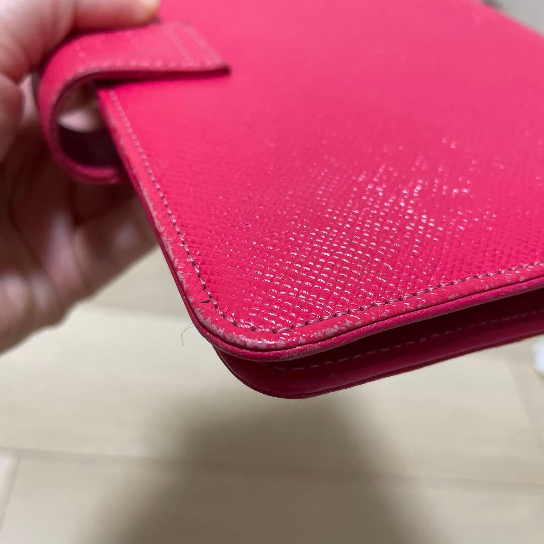 MCM 赤 リング式手帳