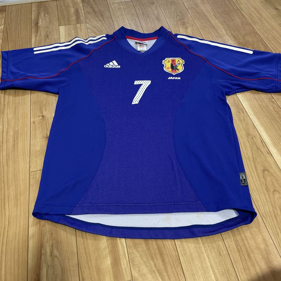 激レア】日本代表 2002 ユニフォーム 中田英寿 M - メルカリ