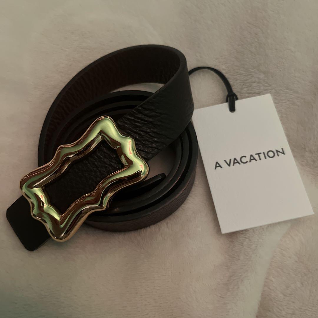 新品　THENIME A VACATION ザニーム　ベルト　ゴールド