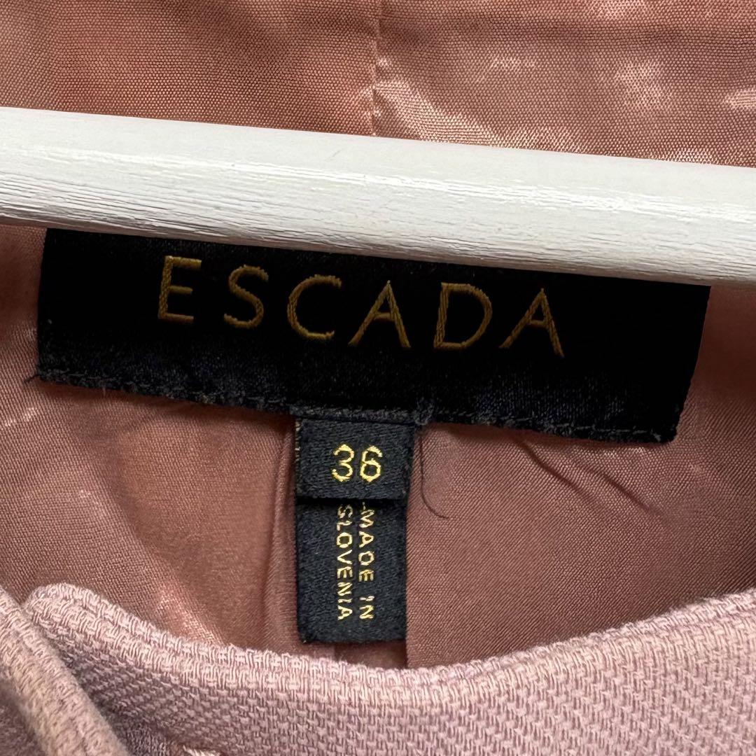 エスカーダ ESCADA ノーカラージャケット 36 - メルカリ