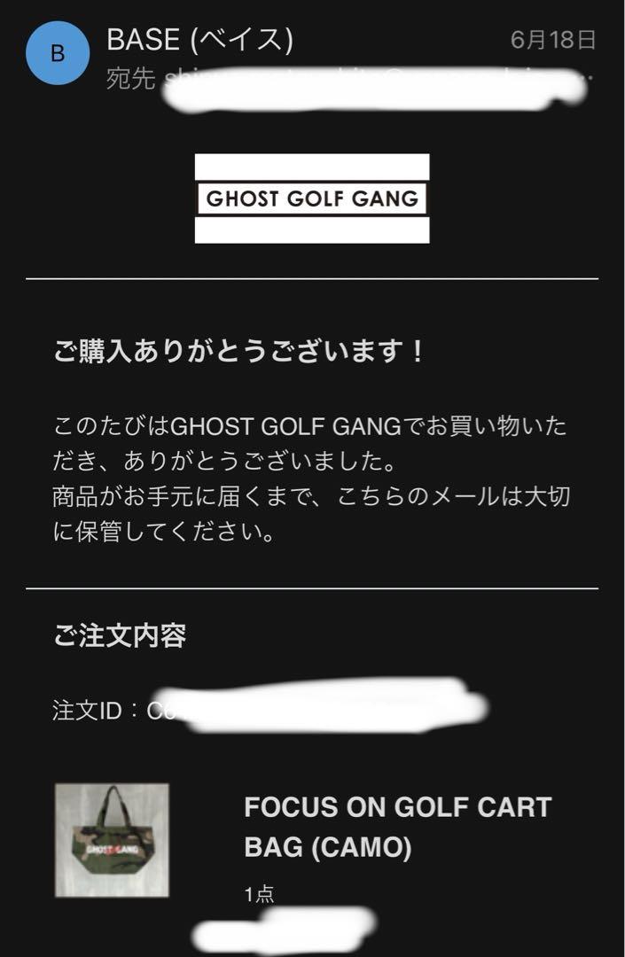 GHOST GOLF GANG カートバッグ ゴーストゴルフギャング　GGG