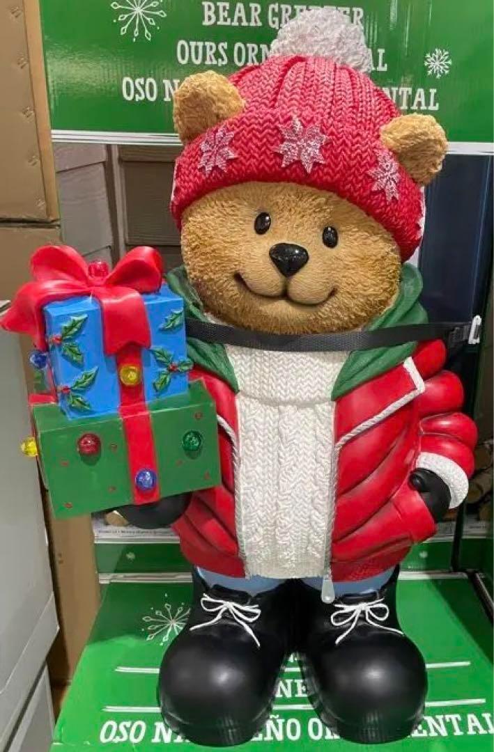 激安★新品・未開封　コストコ　クマのグリーター　64cm　クリスマス　ライト