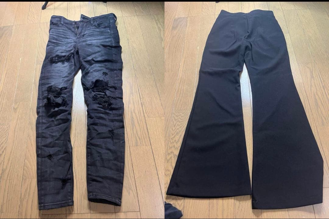 AMERICAN EAGLE デニム 0 SHORT ダメージ加工 セット - メルカリ