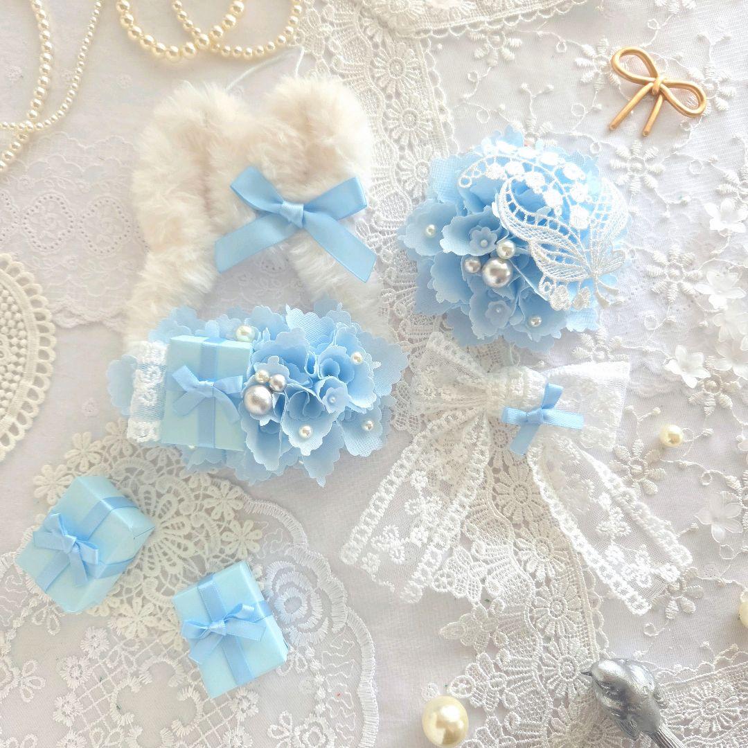 専用　布リース*Something blue*