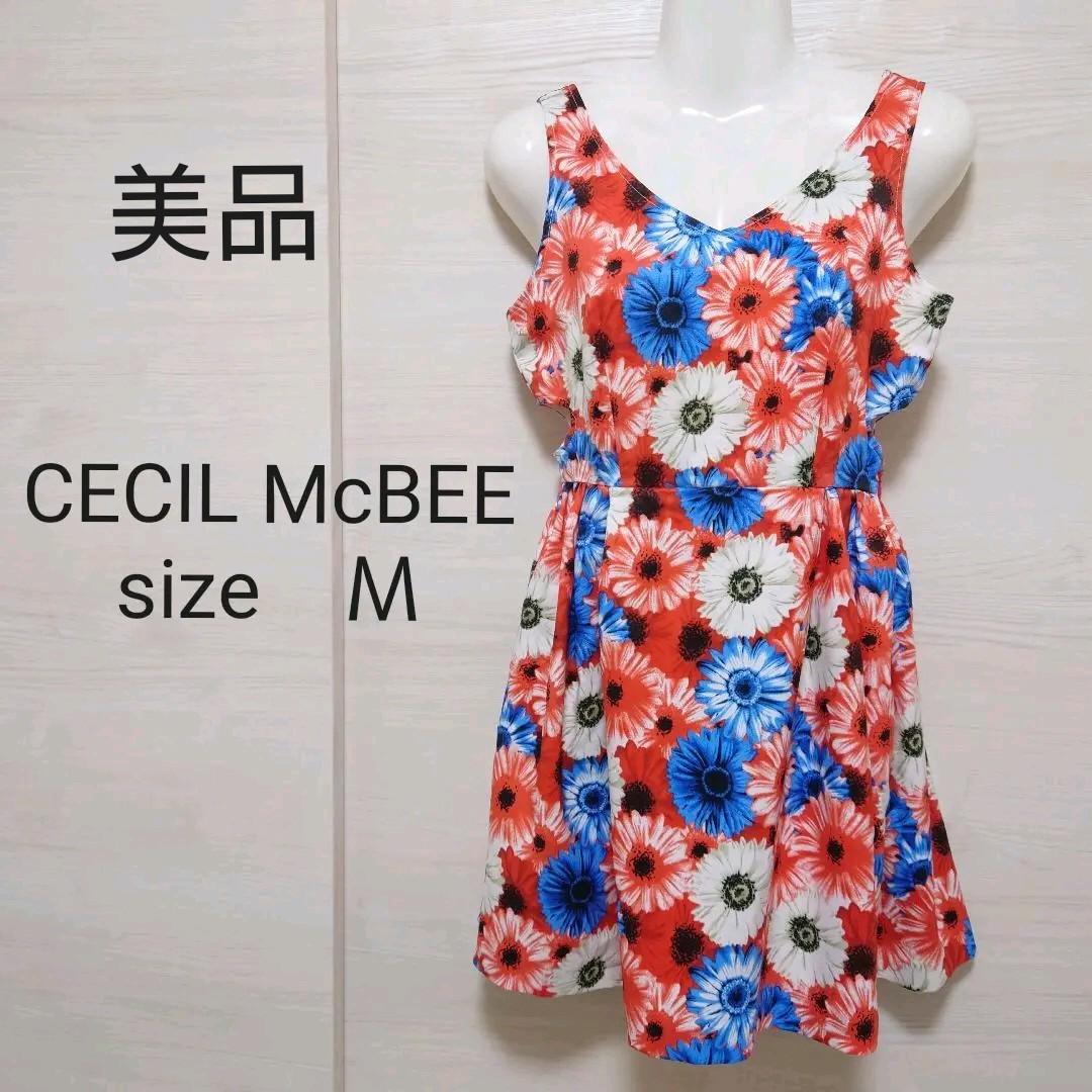 美品　CECIL McBEE　花柄ワンピース　Ｍ