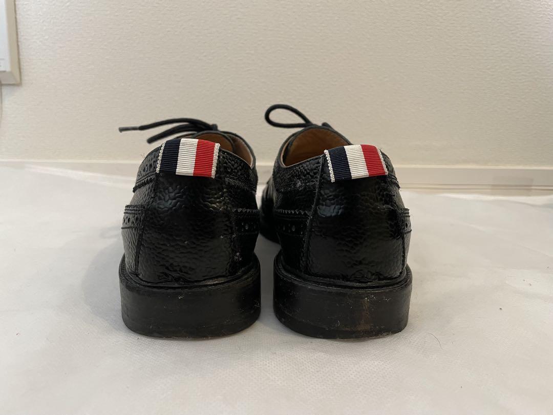 thom browne トムブラウン 革靴 ウイングチップ 38 24.5 - メルカリ