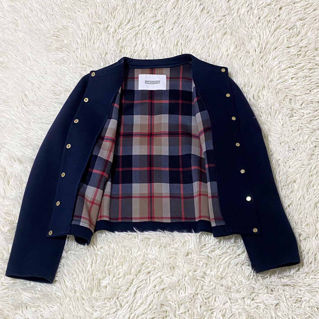 【美品】✨マッキントッシュフィロソフィー ハウスチェック ダンボール ジャケット