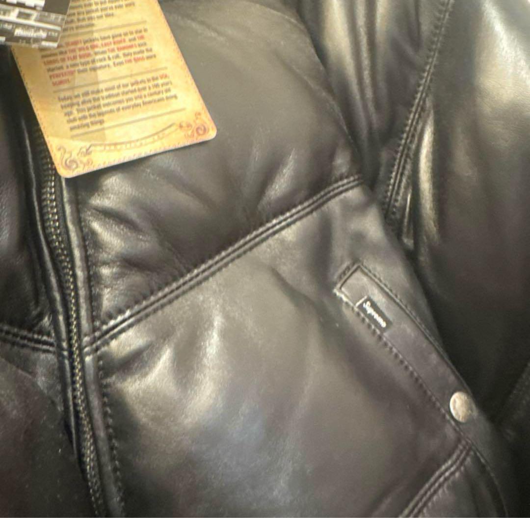 Supreme Schott Chevron Leather Jacket XL