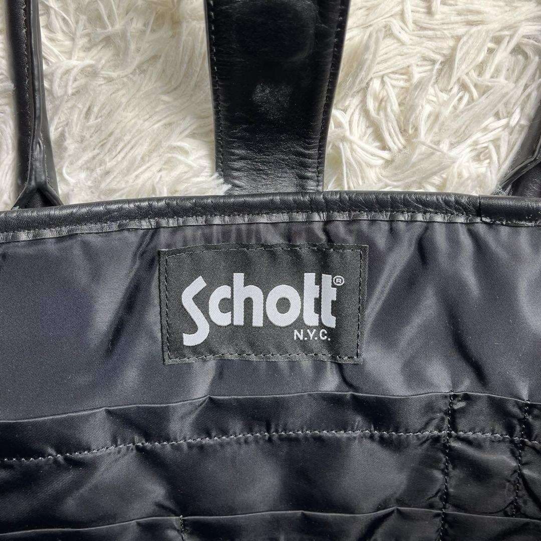 【専用✨】SCHOTT RIDERS TOTE BAG レザー ブラック A4