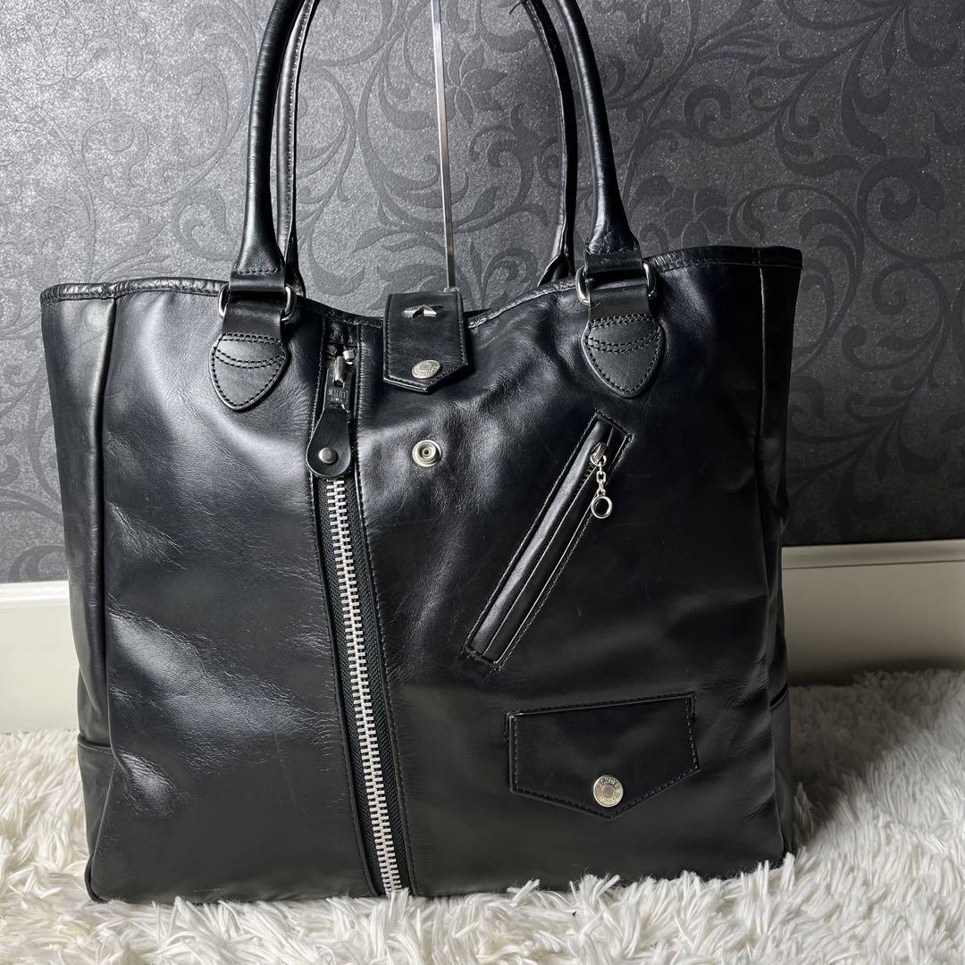 【専用✨】SCHOTT RIDERS TOTE BAG レザー ブラック A4