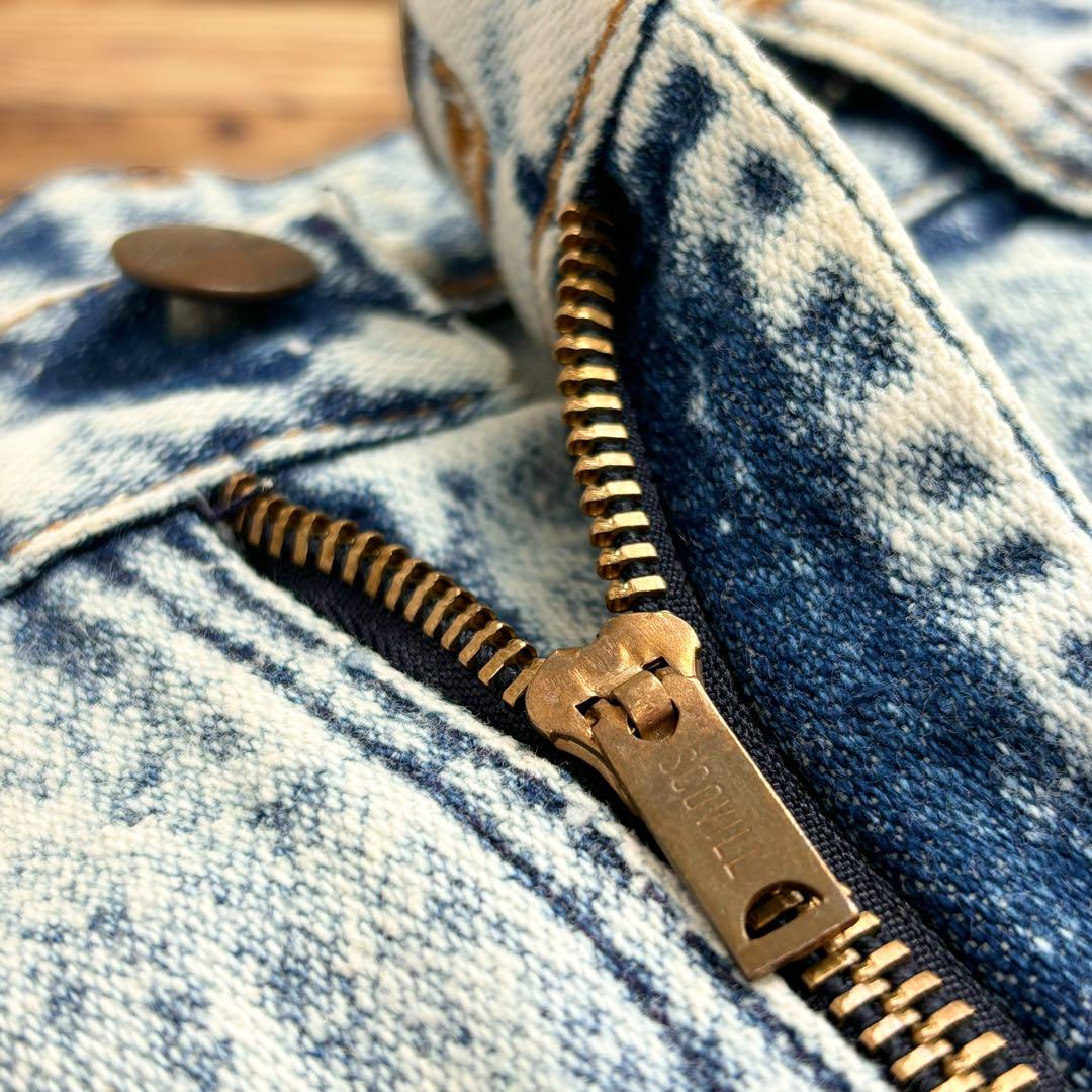 80s Wrangler 13MWZ ケミカルウォッシュ デニム ジーンズ