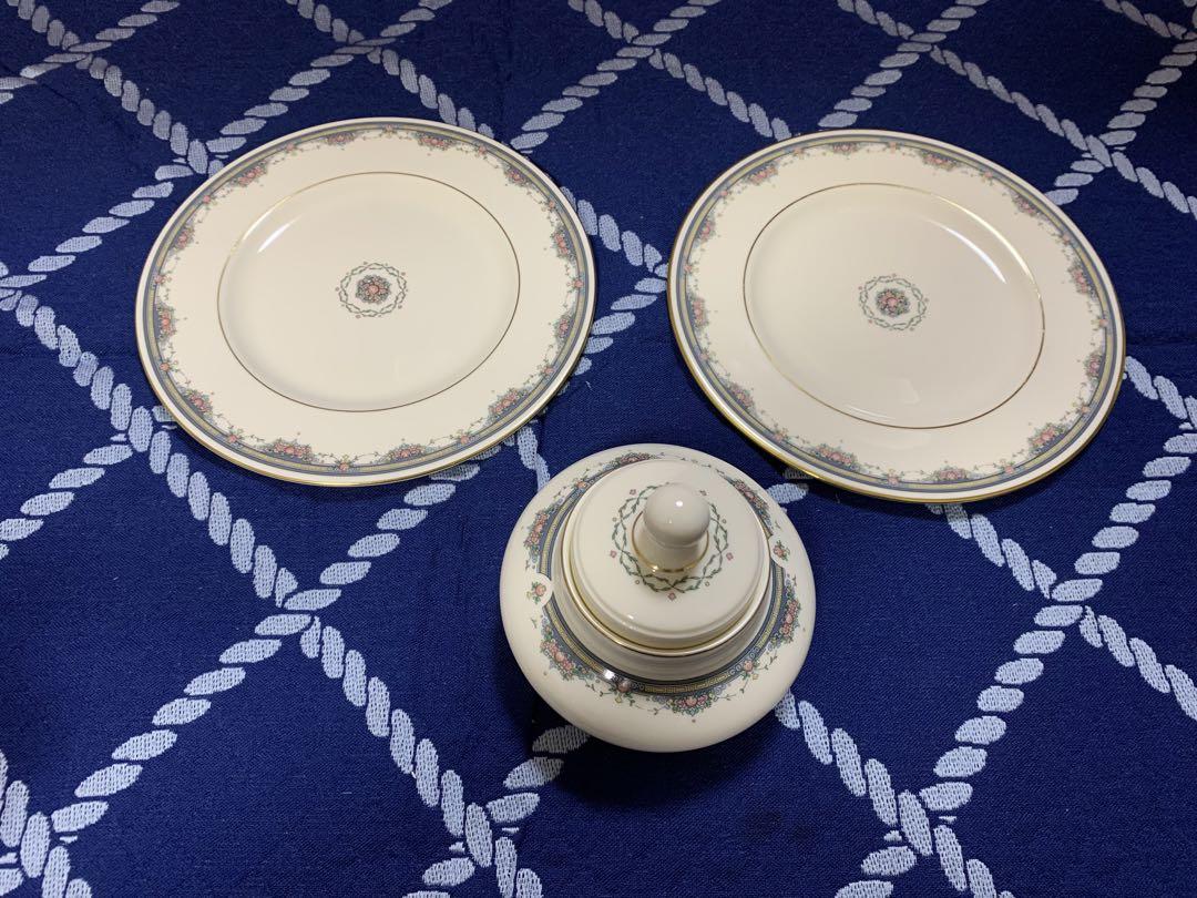 Royal Doulton Albany ケーキ皿2枚と シュガーポット