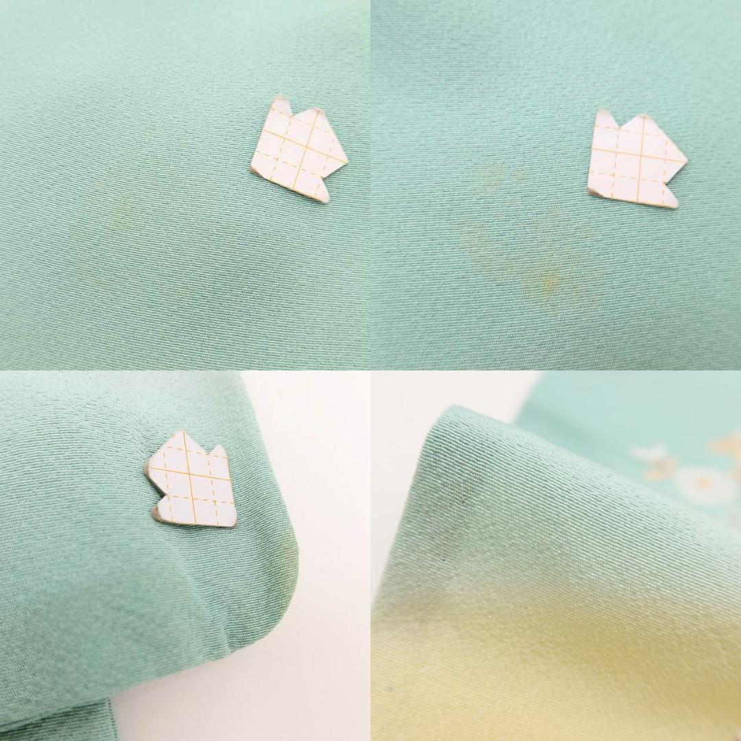 単衣 金駒刺繡 着物“笑う山も粧う山も演出する松竹梅や菊、紅葉
