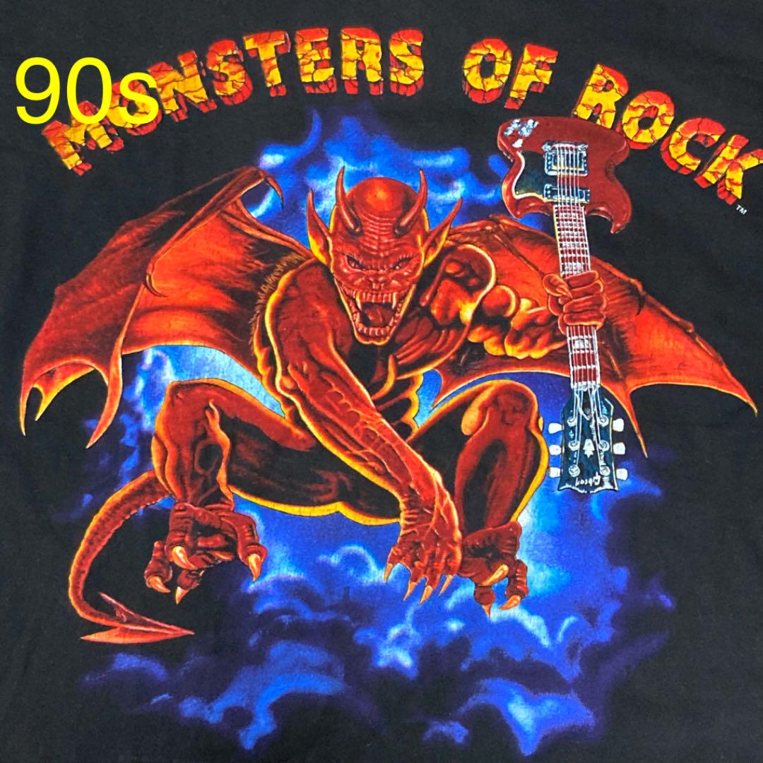 現品限り一斉値下げ！ レア！90s ビンテージ バンドTシャツ モンスターズオブロック 1991 Tシャツ/カットソー(半袖/袖なし) 